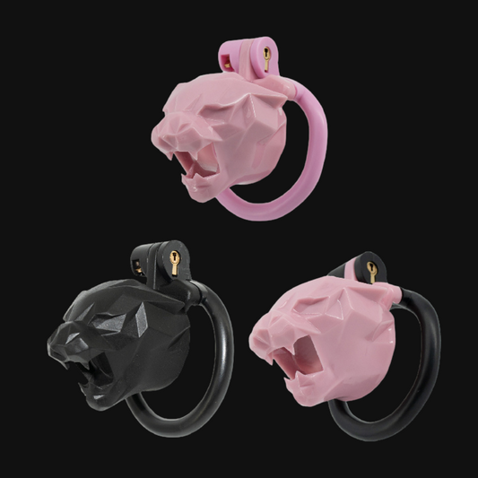Leopard Print Chastity Cage Chastity Lock ZOO-LOCK