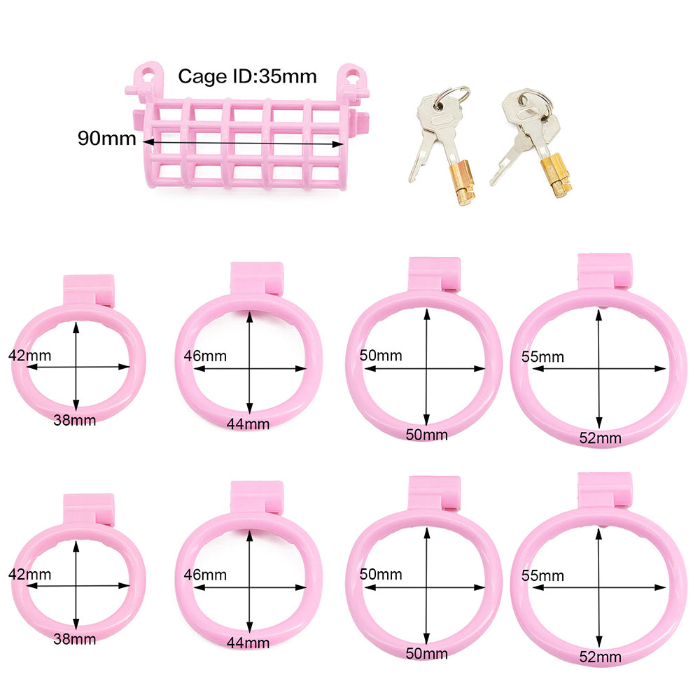 Twin Cock Chastity Cage Chastity Lock ZOO-LOCK