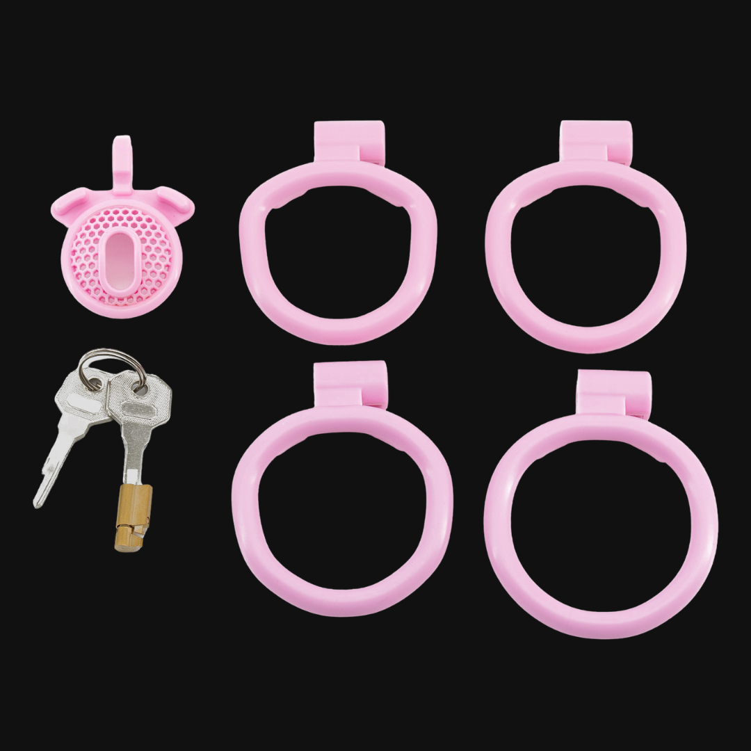 Polarized Mesh Chastity Cage Chastity Lock ZOO-LOCK