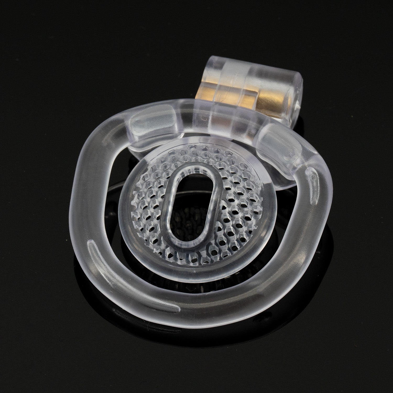 Polarized Mesh Chastity Cage Clear Chastity Lock ZOO-LOCK