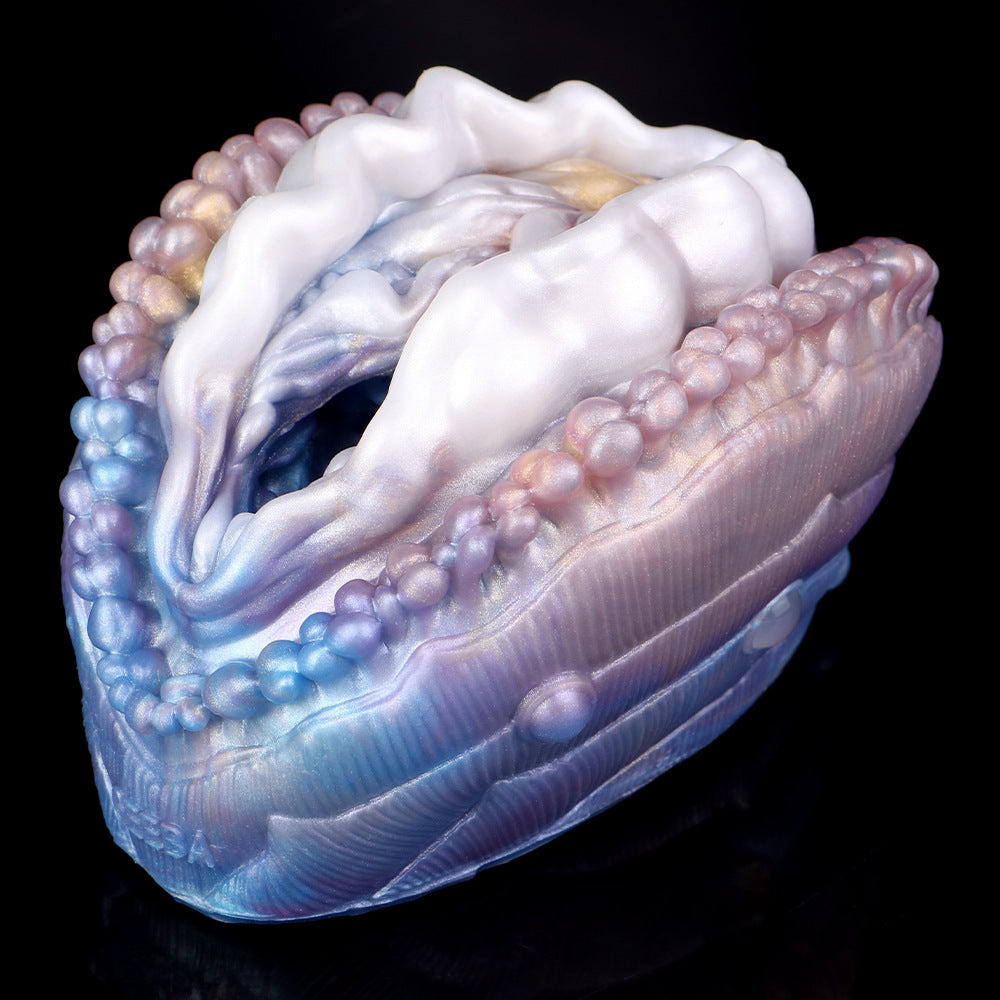 Pearl Abalone Male Masturbator with Elegant Textured Design - Zoolock Luxury Adult Toy