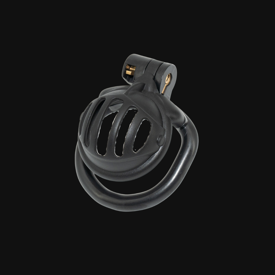 Knight's Helmet Chastity Device Black Chastity Lock ZOO-LOCK