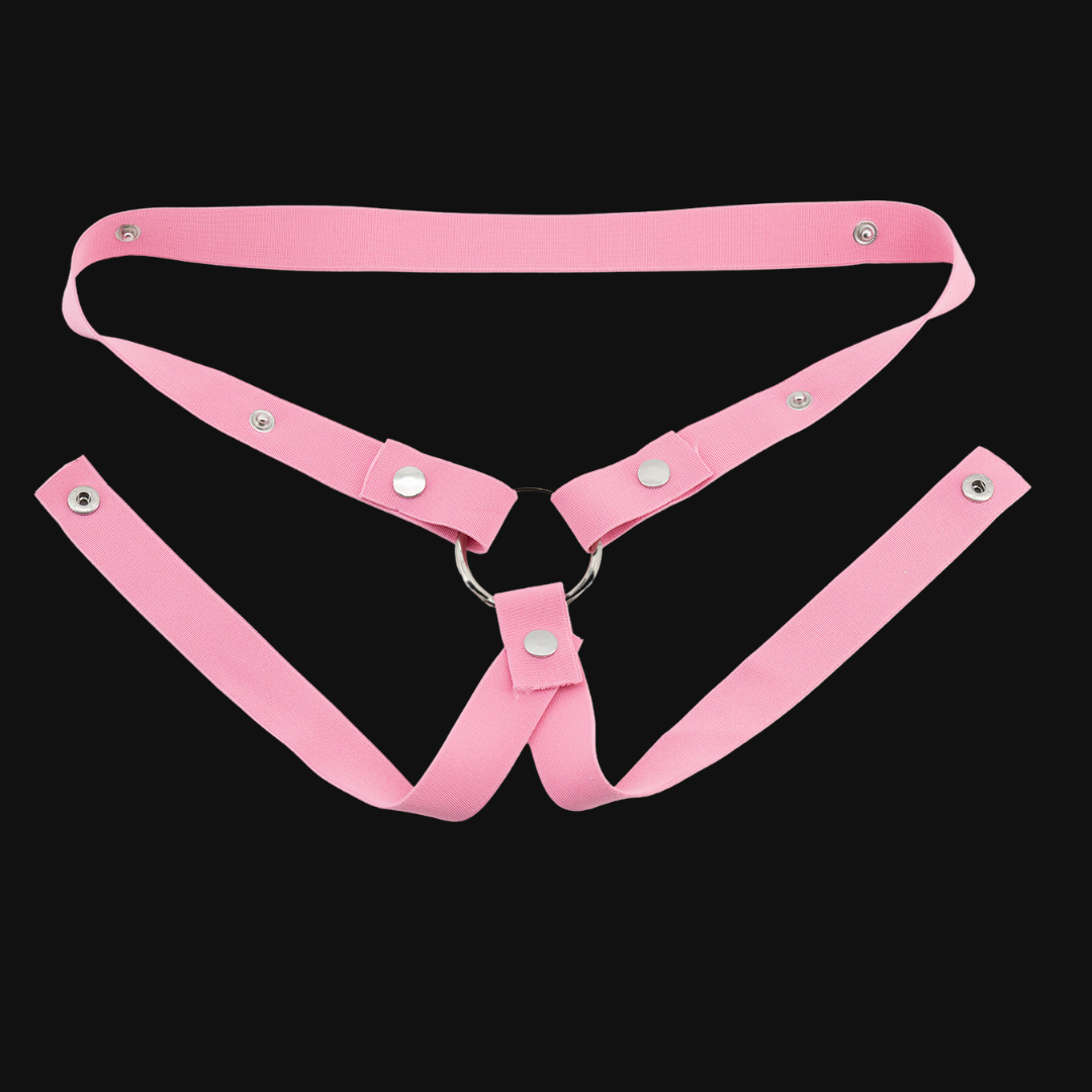 Bi-Directional Male Chastity Belt Pink Chastity Belt ZOO-LOCK