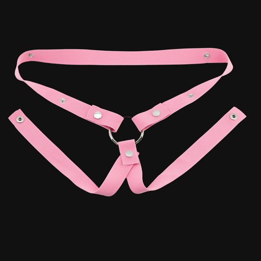 Bi-Directional Male Chastity Belt Pink Chastity Belt ZOO-LOCK