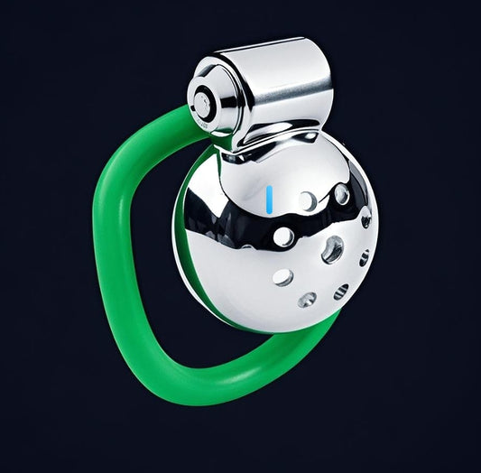 Colorful birdcage male metal chastity lock