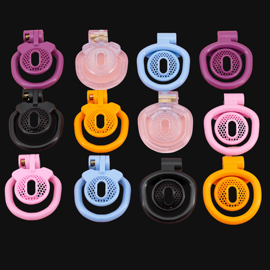 Polarized Mesh Chastity Cage Chastity Lock ZOO-LOCK