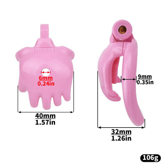 Cute paw chastity lock